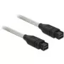 Kabel FireWire DeLOCK B/B 2,0 m Szary