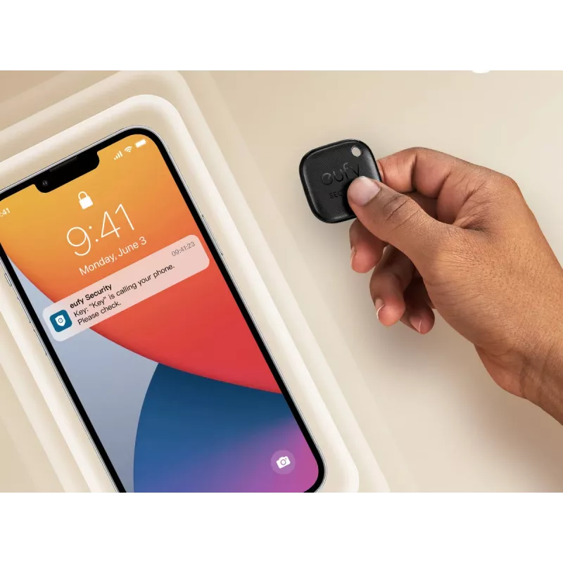 Bluetooth tracker Anker Eufy SmartTrack Link — zestaw 2 szt., zapobiegający zgubieniu dla iPhone'a i iPada