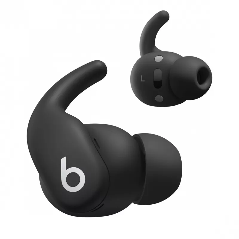 Bezprzewodowe słuchawki douszne Apple Powerbeats Fit — wodoodporność IPX4, ANC, Bluetooth klasy 1, 7 godz. odtwarzania (30 godz. z etui), sterowanie dotykowe, czarne