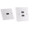 shiverpeaks BASIC-S gniazdo ścienne HDMI, 2x HDMI, czysta biel