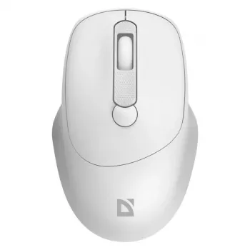 Mysz bezprzewodowa DEFENDER 52297 Silent Click — symetryczna, 2.4 GHz nano USB, 1600 DPI, biała