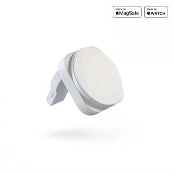 ZENS 2-IN-1 MAGSAFE + WATCH TRAVEL CHARGER Biały