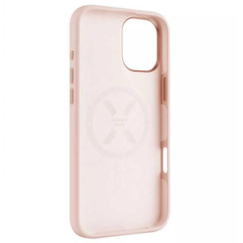 Fixed MagFlow | Tylna obudowa | Apple | iPhone 16 Plus | Silikon płynny | Różowy