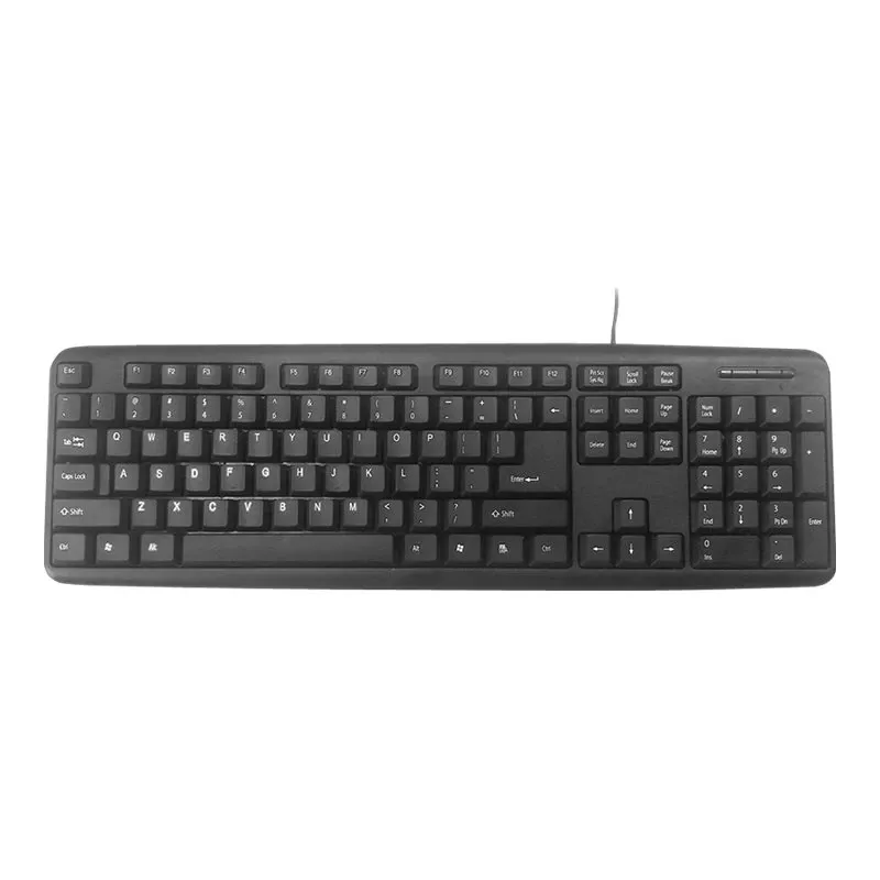 Klawiatura Gembird KB-U-103-RU Biurowa USB QWERTY Angielsko-Rosyjska Czarna