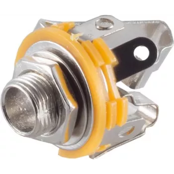 Gniazdo stereo ShiverPeaks 50250 6,3 mm, złącze jack otwarte, metalowa obudowa