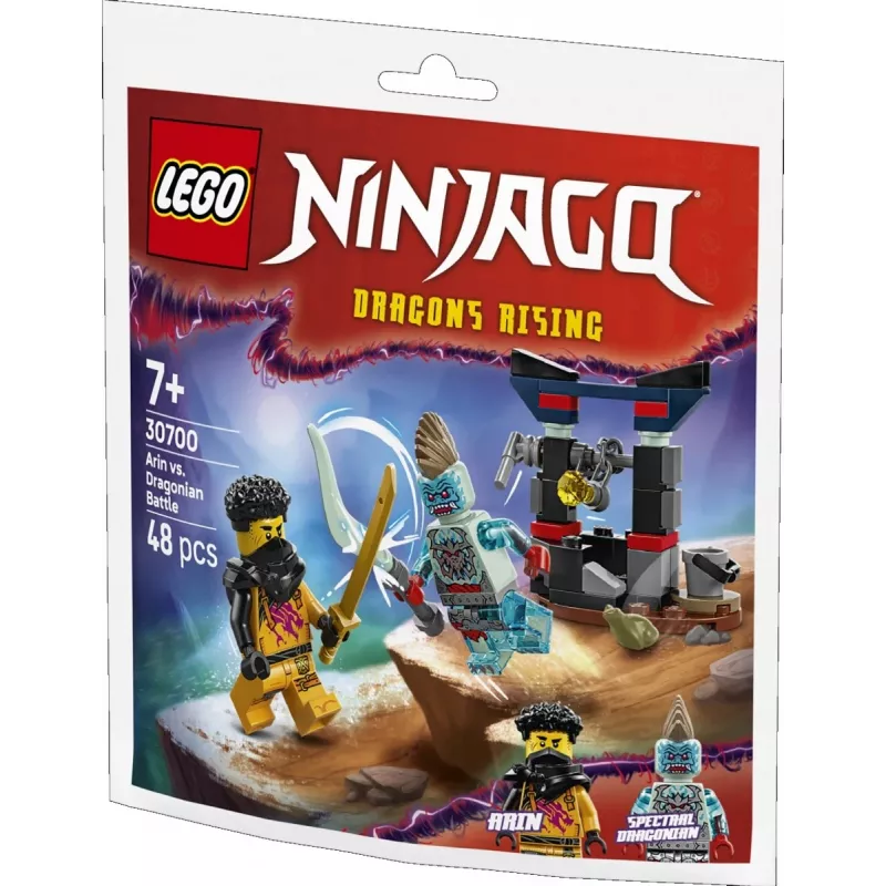 Klocki konstrukcyjne LEGO zestaw 30700 Bitwa Arina z Człowiekiem-Smokiem woreczek (mini zestaw)