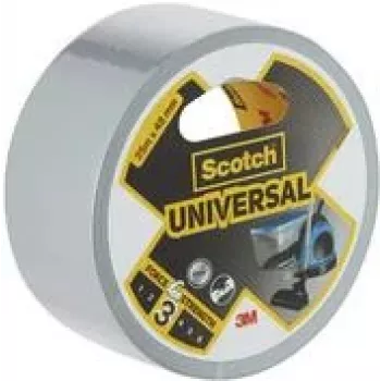 Taśma klejąca z tkaniny 3M Scotch 48 mm x 25 m, srebrna, elastyczna taśma naprawcza