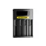 Ładowarka baterii Nitecore Ci4 — uniwersalna ładowarka USB do akumulatorów litowo-jonowych / NiCd / NiMH, wejście 5/9/12 V, 3 A, tworzywo sztuczne, 0,1914 kg