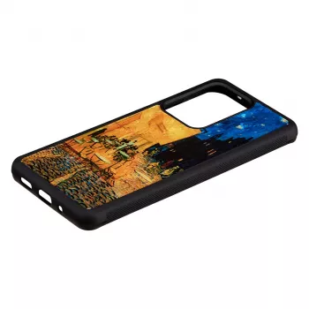 Etui iKins do Samsung Galaxy S20 Ultra — czarne, model 'Cafe Terrace'