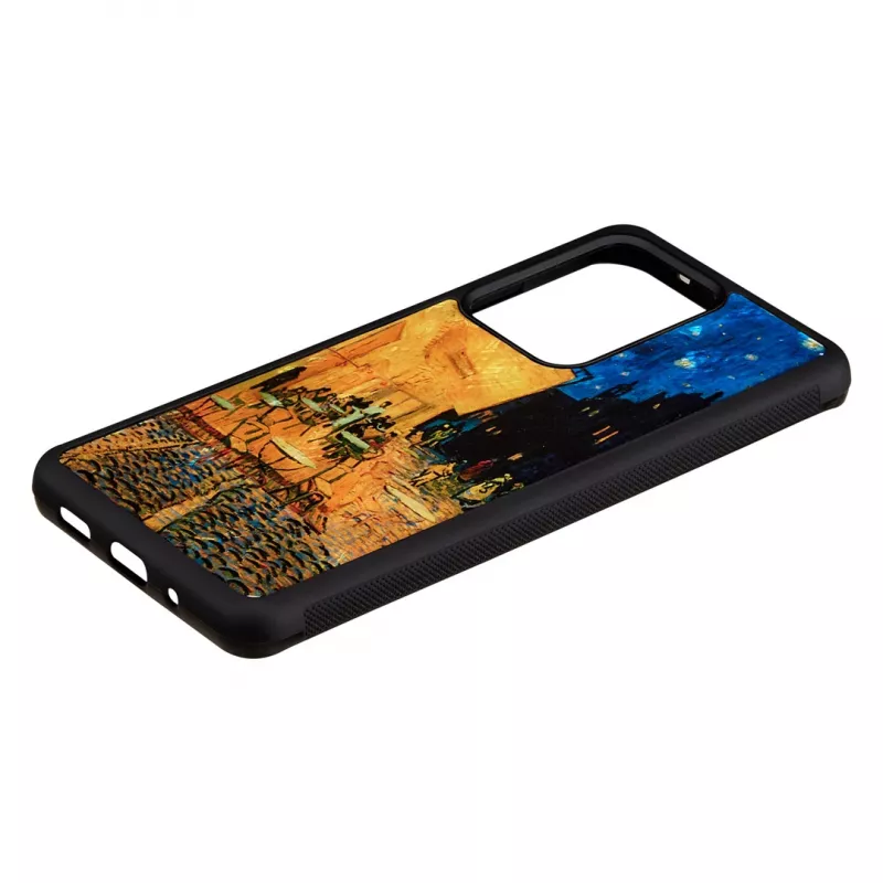 Etui iKins do Samsung Galaxy S20 Ultra — czarne, model 'Cafe Terrace'