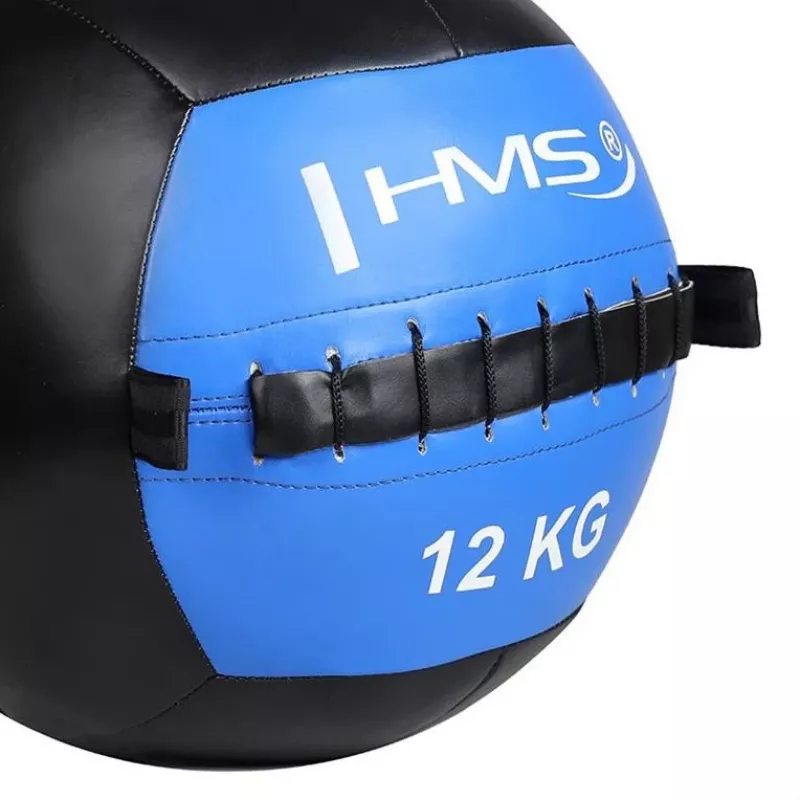 HMS Fitness WLB12 piłka lekarska 12 kg Czarny, Niebieski