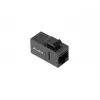 Moduł keystone LANBERG KSU6-3000 — Cat6 U/UTP RJ-45 żeński na RJ-45 żeński, płaska konstrukcja, czarny