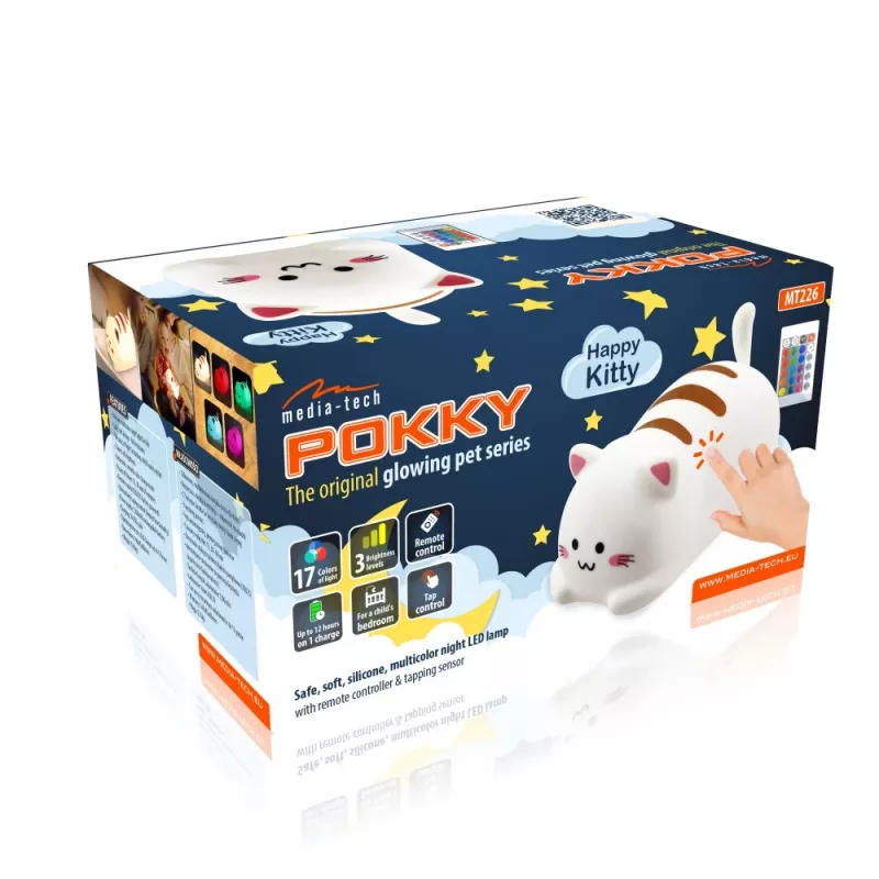 Media-Tech Pokky Happy Kitty MT226 lampka nocna LED