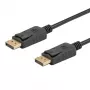 Kabel DisplayPort SAVIO CL-136, DisplayPort męski–męski, 2 m, DP 1.2, pozłacane styki, czarny