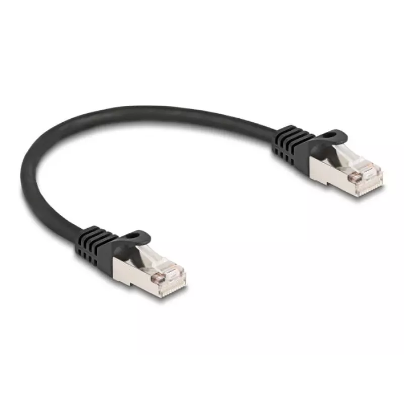 Kabel sieciowy DeLOCK RJ50 męski do RJ50 męski S/FTP 0,25 m czarny