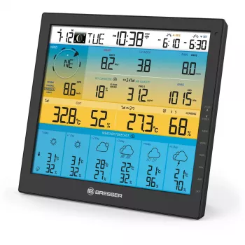 Cyfrowa stacja pogodowa Bresser Optics 7003220 Czarny LCD Wi-Fi