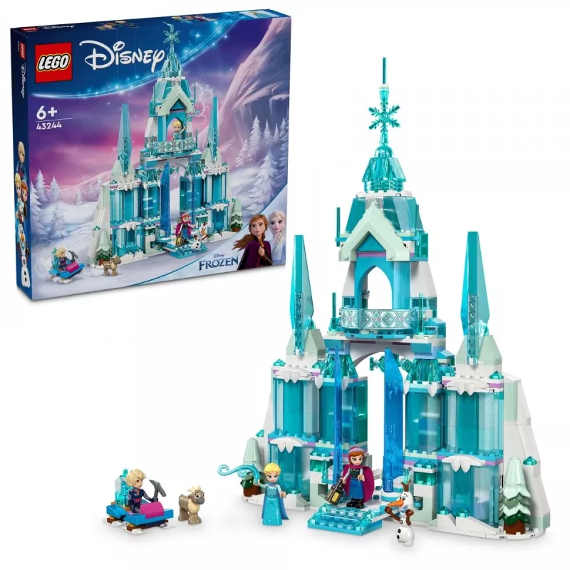 Zabawka konstrukcyjna LEGO Disney Princess Lodowy Pałac Elsy 43244 — zestaw do budowania do pomysłowej zabawy