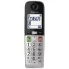 Telefon DECT Panasonic KX-TGU430 bezprzewodowa słuchawka, głośnik, identyfikacja dzwoniącego, wyświetlacz 2,4 cala, książka telefoniczna na 1000 wpisów, szary/czarny