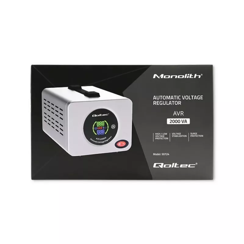 Qoltec 50724 Automatyczny Stabilizator Napięcia AVR 2000VA
