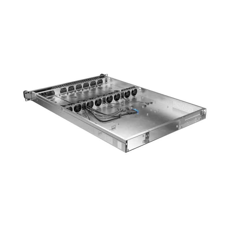 Obudowa rack Lanberg SC01-6501-12B 1U Czarna 8 Wentylatorów HDD SSD