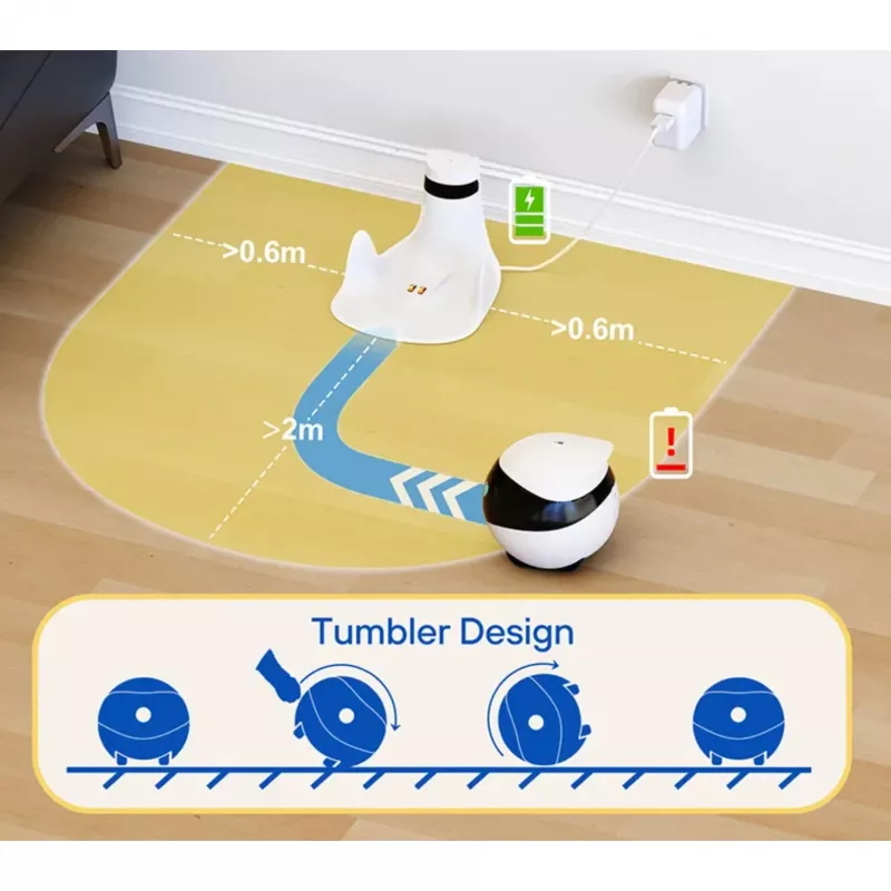Enabot EBO SE Robot IP Camera Kompaktowa N/A MP N/A 16GB pamięć zewnętrzna, obsługa do 256GB