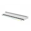 Patch panel 1U LANBERG PPS7-1024-S — 24-portowy, Cat7, F/UTP, metalowy, 1U (445×102×44,5 mm)