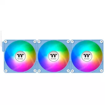Termaltake CT140 EX Reverse ARGB Wentylator obudowy 140 mm Zestaw 3 szt. Hydrangea Niebieski