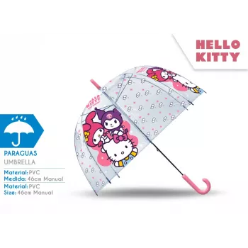 Przezroczysta parasolka Hello Kitty