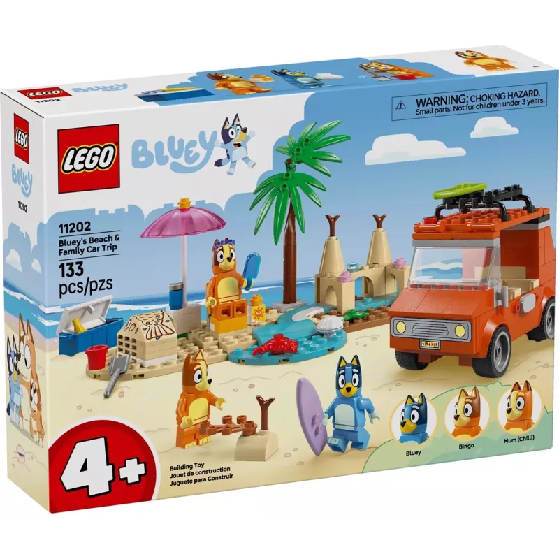 LEGO Bluey niebieski Car Family Trip 11202 — zestaw do zabawy kreatywnej