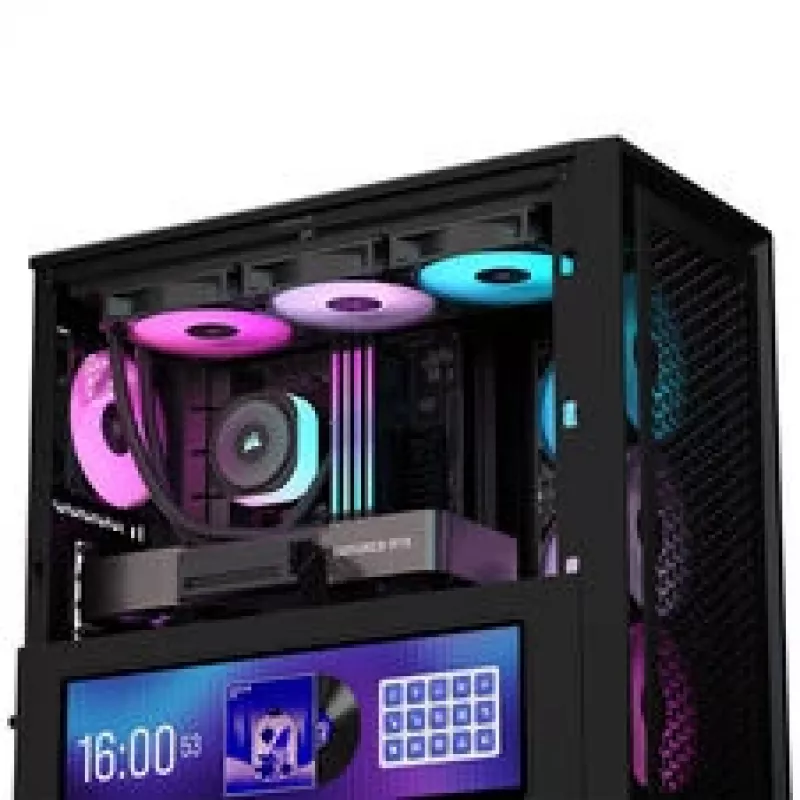Corsair FRAME 4000D LCD RS Obudowa PC, Midi-Tower, ATX, ARGB, szkło hartowane - czarny