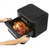 ProfiCook PC-FR 1313 H podwójna frytkownica beztłuszczowa, 10 L, 2400 W, czarno-stalowa nierdzewna