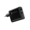 Przewodowa ładowarka do urządzeń mobilnych NATEC NUC-2143, 45 W, USB-C PD 3.0 + USB-A QC 3.0, 110–240 V, czarna