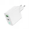Alimentator Retea 220V GEMBIRD, Uniwersalny, 1 X USB Type-C D 20W, 1 X USB-a 3.0 QC 18W, Wskaźnik LED, Biały