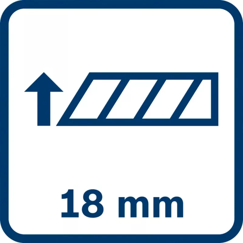 Nóż uniwersalny Bosch 1 600 A01 TH6 szerokość ostrza 1,8 cm waga 120 g