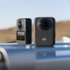 Kamera sportowa DJI Osmo 360 Standard Combo — 8K Ultra HD, 120 MP CMOS, 240 fps, stabilizacja elektroniczna, wyświetlacz 2 cale, MicroSD, 183 g, czarny