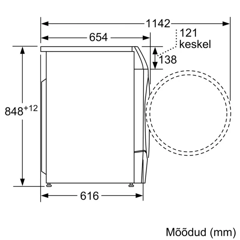 Pralko-suszarka Bosch WNC254A0SN 10,5 kg / 6 kg 1400 obr./min