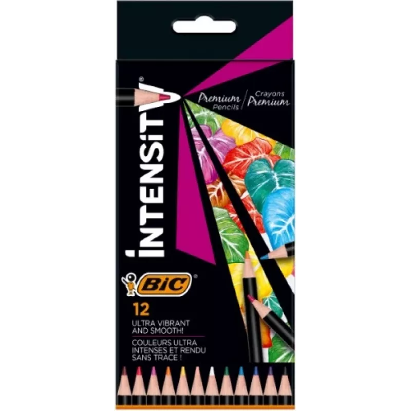 BIC Kredki ołówkowe Intensity 12 kolorów 951844