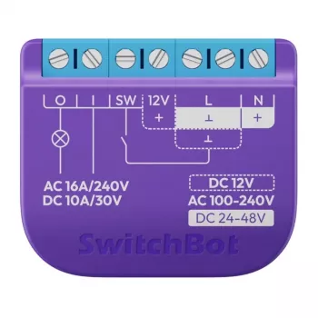 Inteligentny przekaźnik SwitchBot Relay W5502300 ze stykiem bezpotencjałowym do zdalnego sterowania urządzeniami przewodowymi