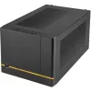 SilverStone SUGO SG14B - obudowa typu tower - Mini-DTX - bez zasilacza (ATX / PS/2) - czarna - USB/audio (SST-SG14B)