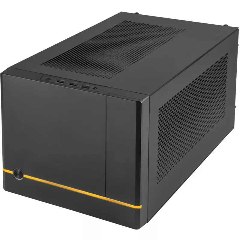 SilverStone SUGO SG14B - obudowa typu tower - Mini-DTX - bez zasilacza (ATX / PS/2) - czarna - USB/audio (SST-SG14B)