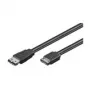 Wentronic Goobay HDD eSATA Cable 1.5GBits / 3GBits / 6GBits, Czarny, 0.5 m - SATA L-Type-Plug > eSATA I-Type-Plug (93246)