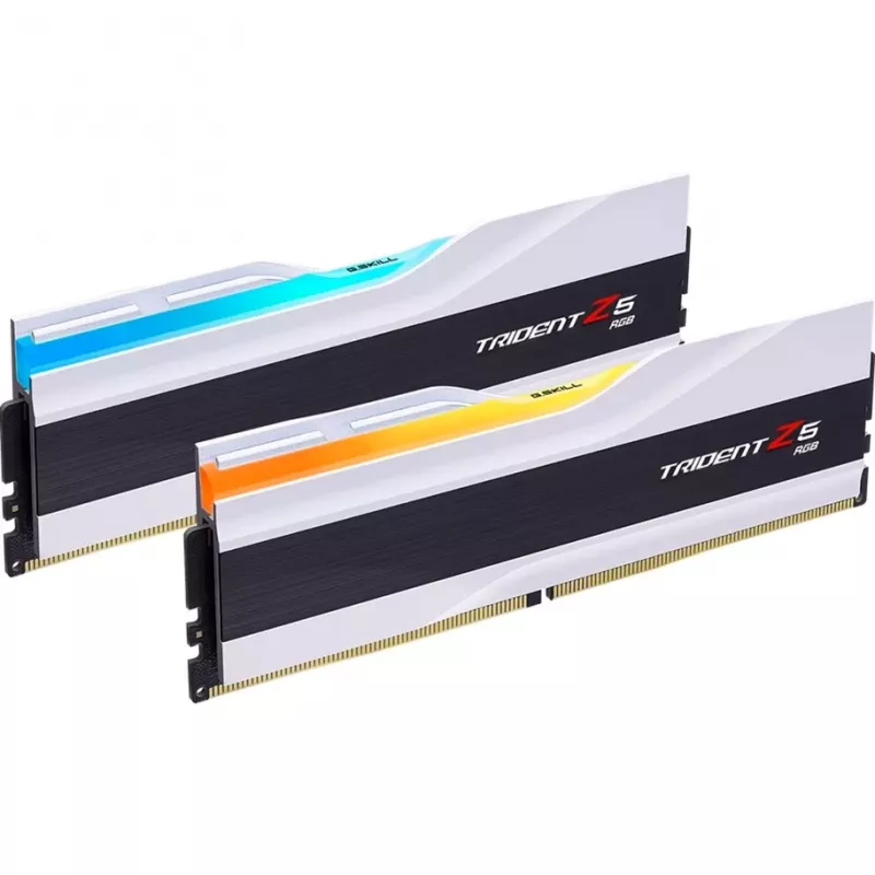 G.Skill Trident Z5 RGB - DDR5 - zestaw - 48 GB: 2 x 24 GB - DIMM 288-pin - 8200 MHz / PC5-65600 - CL40 - 1,35 V - niebuforowana - on-die ECC - Matowa Biel (F5-8200J4052F24GX2-TZ5RW)