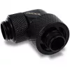 Eiszapfen 16/10mm Złączka Wkręcana 90° Obrotowa G1/4, czarna złączka, do węży miękkich (PVC, Silikon, Neopren)