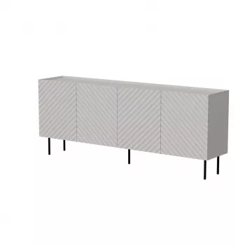 Komoda Cama Meble LUCCA 4D — 200 x 40 x 80 cm, kaszmir, płyta wiórowa