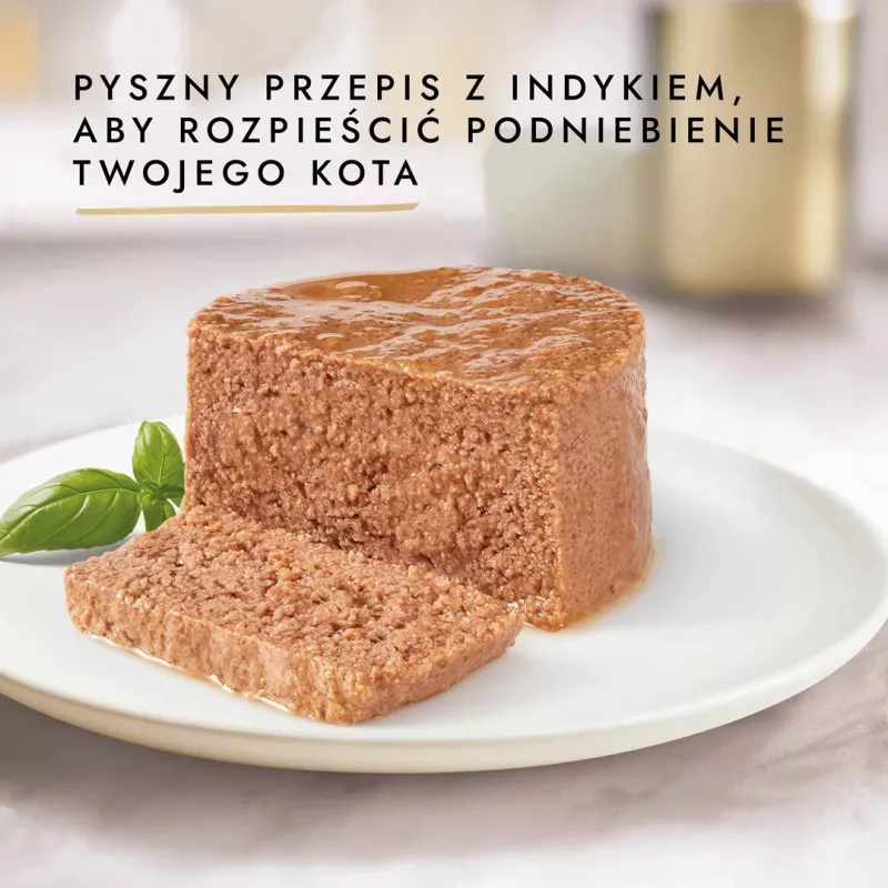 Mokra karma dla kota Purina Nestlé GOURMET Gold Indyk 85 g puszka dla dorosłych kotów, formuła dla kotów z nadwagą