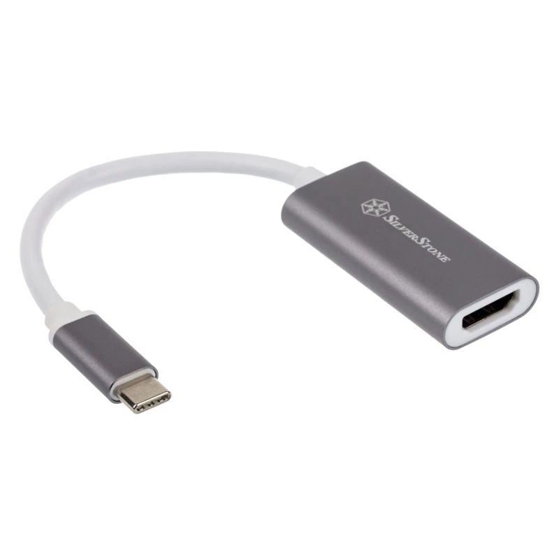 Adapter SILVERSTONE USB 3.1 Type-C do HDMI 2.0b SST-EP07C-E, adapter wyjścia wideo