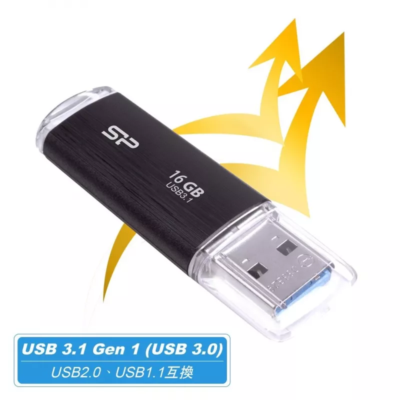 SILICON POWER Blaze B02 Pendrive USB flash drive 16 GB USB Type-A 3.2 Gen 1 (SP016GBUF3B02V1K) Czarny