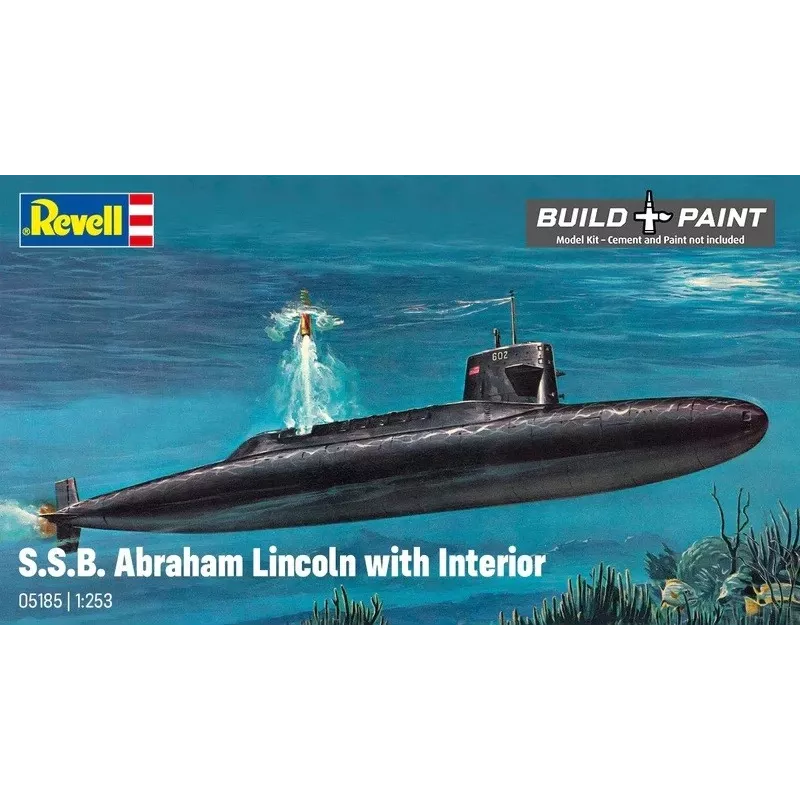 Plastikowy model statku REVELL S.S.B. Abraham Lincoln zestaw do sklejania w skali 1/253