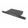 Przełącznik niezarządzalny LANBERG RSGE-24 — 24× Gigabit Ethernet 1U, do montażu w szafie rack, czarny