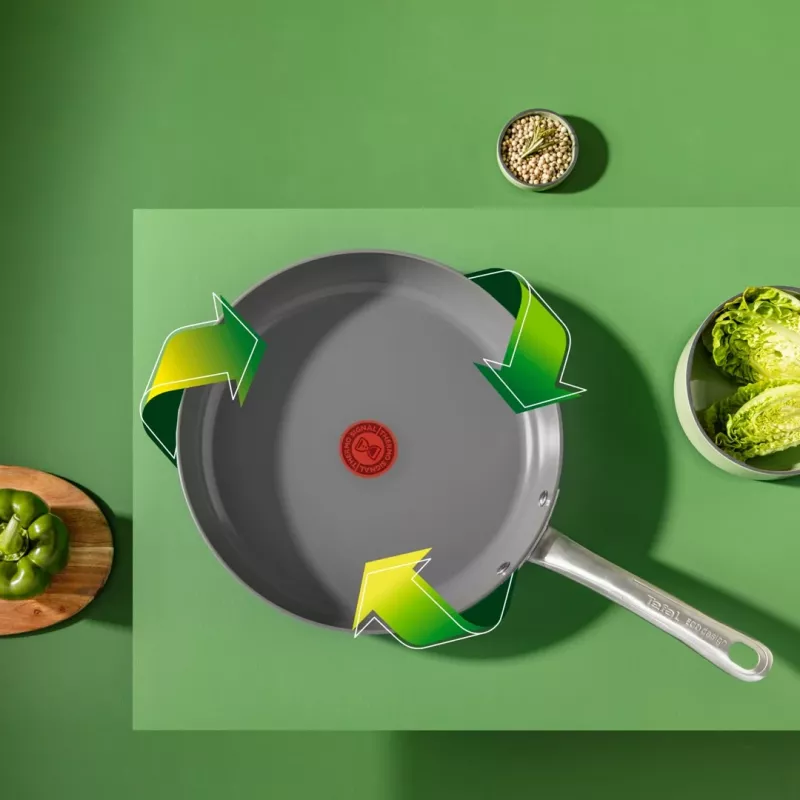 Patelnia Tefal Renewal C4260443 24 cm — aluminium, powłoka ceramiczna nieprzywierająca, kompatybilna z indukcją, Thermo-Spot